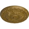 Ekena Millwork Amelia Ceiling Medallion (Fits Canopies up to 4 1/8"), Hand-Painted Gold, 15 3/4"OD x 5/8"P CM16AMGLS - alternate 4